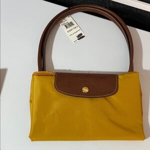 Longchamp Yellow and Brown Women's Bag